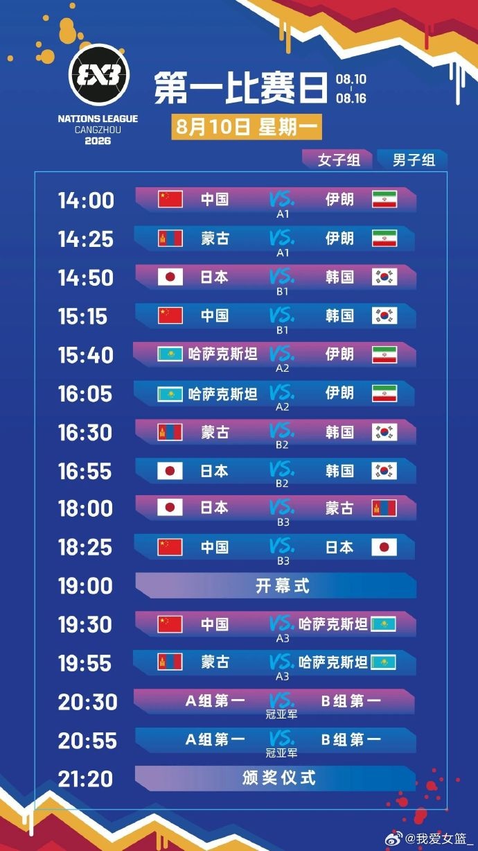FIBA3x3 U23国家联赛来袭 六国劲旅齐聚沧州
