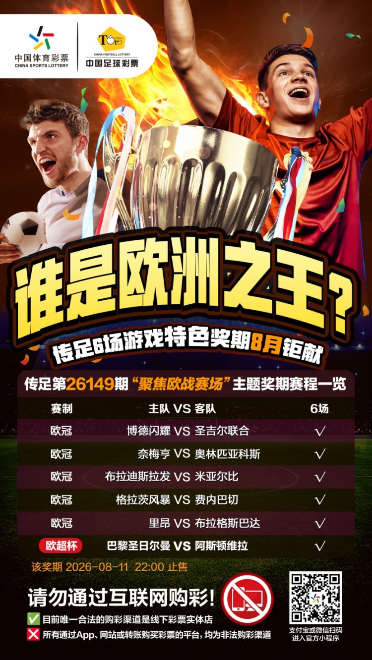 谁是欧洲之王？传足特色奖期第26149期聚焦欧战赛场